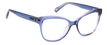 Premium Women Fossil Model Eyeglasses: Fos 7152 - Blue(2)- SpecSMART Eye Clinic (Diagonal View)